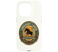 Horse Racing Longshot Lager Horseshoe Derby Day Beer Label Case for iPhone 15 Pro
