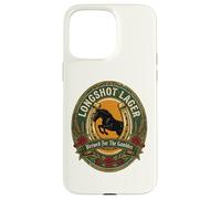 Horse Racing Longshot Lager Horseshoe Derby Day Beer Label Case for iPhone 15 Pro Max