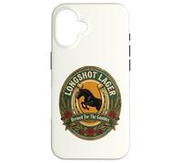 Horse Racing Longshot Lager Horseshoe Derby Day Beer Label Case for iPhone 16