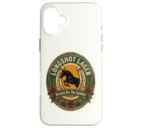 Horse Racing Longshot Lager Horseshoe Derby Day Beer Label Case for iPhone 16 Plus
