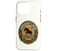 Horse Racing Longshot Lager Horseshoe Derby Day Beer Label Case for iPhone 16 Pro