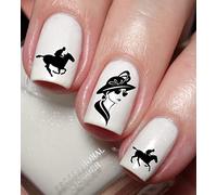 Horse Racing Nail Art Decal Sticker