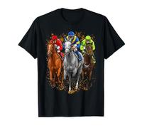 Horse Racing Outfit Dynamic Race Scene Rider T-Shirt