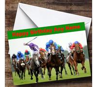 Horse Racing Personalised Birthday Card | Birthday Card | Sports, Hobbies & Interests Card