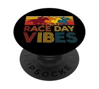 Horse Racing Race Day Vibes Retro Design PopSockets Adhesive PopGrip