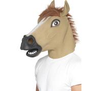 Horse Racing Races Race Mask Adults Stag Night Fun Latex Mask Deluxe Fancy Dress