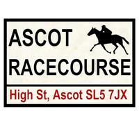 Horse Racing Road Signs (Ascot) 8X12 Inches