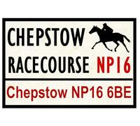 Horse Racing Road Signs (Chepstow) 8X12 Inches