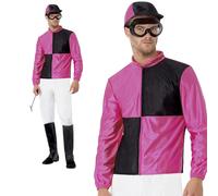 Horse Racing Stag Night Costume Race Racer Jokey Fancy Dress Outfit Mens