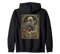 Horse Racing Tarot Card The Trifecta Roses Derby Day Zip Hoodie