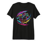 Horse Racing Trainer Synthwave Premium T-Shirt