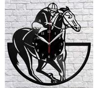 Horse Racing Vinyl Record Wall Clock Fan Art Home Decor Vintage Wall Art The Best Gifts for Man