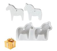 Horse Resin Mold, 15.7x8.4x1.5cm Silicone Soap Mold 47g, Easy Release Flexible Craft Mould for Paste, Plaster, Cement, Gypsum, Decorative Ornaments, Pendant, Soap, Aromatherapy Candle