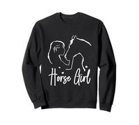 Horse & Rider Horse Girl Riding Gift Girls/Ladies Sweatshirt
