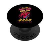 Horse riding all pretty girls walk like this women colorful PopSockets Adhesive PopGrip