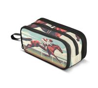 Horse Riding Competition Pencil Case Boys Girls Pen Bag Pouch School Office
