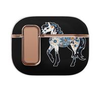 Horse Riding Floral Horses Printed Case Compatible for Airpods Pro 2 Earbud Cases Earphone Protective Covers