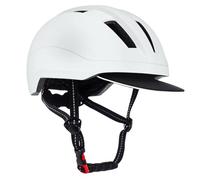Horse Riding Helmet Adjustable 57-62cm Horse Riding Helmet Men Women Caps Breathable Equestrian Body Protector Adult(White)