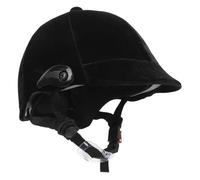 Horse Riding Helmet Black Polypropylene 55-60cm Children's Adjustable | Padded Lining, Full Ventilation, Removable Ear Pads, Adjustable Chin Strap, for Kids Outdoor Sports