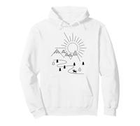 Horse riding in the mountains Pullover Hoodie