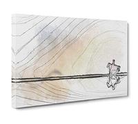 Horse Riding in the Sunlight Canvas Print | Gallery Wrapped 30mm Frame Wall Art | 30x20 inches | Ready to Hang | Modern Animals Picture | Living Room Bedroom Lounge Office
