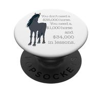 Horse Riding Lovers Funny Equestrian Sarcastic Saying Phrase PopSockets Adhesive PopGrip