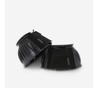 Horse Riding Rubber Overreach Boots For Horse And Pony 100 Twin-pack - Black