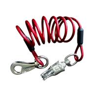 Horse Rope Halter - Adjustable Shock Absorbing Elastic, Spiral Stretch Visual Design, 30cm to 100cm Length + 280g Mass, Heavy Duty Hardware Metal Component - for Stable Training & Cattle Yard