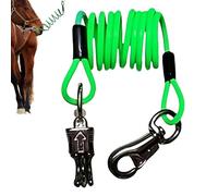 Horse Rope Halter - Adjustable Shock Absorbing Spiral Lead, Elastic Nylon Ropes, Durable Traction | Livestock Control Rope +(For) Horses Cattle Sheep Poultry Stable Farm Outdoor Handling