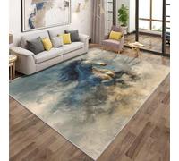 Horse Rugs - Galloping Horse Wild Animal Area Rugs for Living Room Bedroom, Washable Non Slip Low Pile Small Carpet, Patterned Door Mat & Home Decor, 40x60 cm