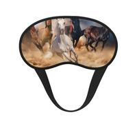 Horse Running in The Desert, Full Eye Covers Light Blocking Eye Masks Blackout Sleep Eye Muffs