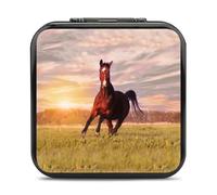 Horse Running on Grass Game Card Case Compatible with Nintendo Switch Portable Game Holder Storage Container Box with 24 Slots