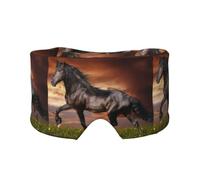 Horse Running On The Grassland, Full Eye Covers Light Blocking Eye Mask Sleep Eye and Ear Muffs