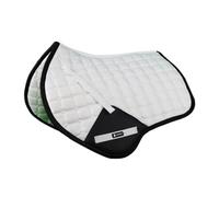 Horse Saddle Mat Riding Seat Breathable Shockproof Non-Slip Canvas Suitable for Training Show Jumping Daily Riding, White