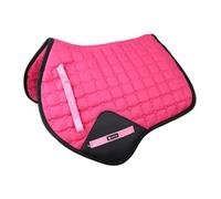 Horse Saddle Mat Riding Seat Breathable Shockproof Non-Slip Canvas Suitable for Training Show Jumping Daily Riding, Pink