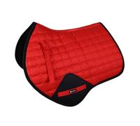 Horse Saddle Mat Riding Seat Breathable Shockproof Non-Slip Canvas Suitable for Training Show Jumping Daily Riding, Red