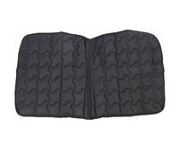 Horse Saddle Pad Breathable Abrasion Proof PU Leather Horse Saddle Cloth Riding Equipment Black Ergonomic Design for Equestrian Sports and Long Rides