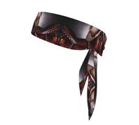 Horse Saddle with a Cowboy Hat Wild Print Sports Head Tie Bandanas - Stylish, and Comfortable Athletic Sweatbands for Running, Yoga, Cycling