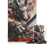 Horse Samurai Blossom 1000 Adult Pieces Jigsaw Puzzle Cognitive Skill Snug Connection Fun Challenge Santa Gift (38x26cm)