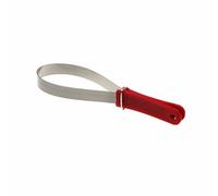 Horse Scraper, Horse Hair Brush Shedding Blade Dual-Sided Stainless Steel Shedder with Soft Touch Grip Handle Pony Hair Brush for Pony Grooming (Red+30cm*9.2cm/11.81in*3.62in)