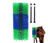Horse Scratch Brush, Livestock Scratch Brush Hair Massager, Double Screw Farm Animal Shedding Cleaning Scratch Brush for Sheep, Mule, Donkey, Cow