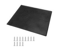 Horse Scratching Post Pad, Livestock Scratching Posts, Sheep Grooming Brush, Itch Relief Soft Touch Mat, Farm Animal Care Accessory, Compact and Comfortable, Color Black