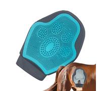 Horse Scrub Gloves, Pet Grooming Mitten, Silicone Pet Hair Massage Scrubber Horse Bathing Supply For, Dog, Cat, Rabbit