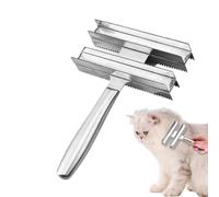 Horse Serrated Comb Horse Comb - Double Sided Horse Grooming Brush, Easy to Hold Stainless Steel Brushes for Caring for Cows, Horses, Sheep, Cats and