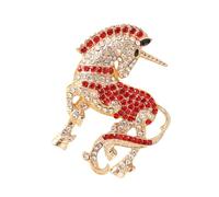 Horse Shape Alloy Pin Elegant Chinese New Year Celebration and Apparel Accent Fashion Pin Accessory