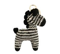 Horse Shape Key Chain - Crochet Pony Purse Charm 4 Inch, Handmade Equestrian Bag Accessory, Cute Fashionable Backpack Ornament | Festival Party Souvenir Car Key Ring Wallet Zipper Pull Gift