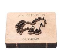 Horse Shape Leather Cutting Die, Precision Leather Punch Cutter, Craft Mould Tool with Alloy Steel Blade and Birch Handle for Paper Rubber DIY Projects