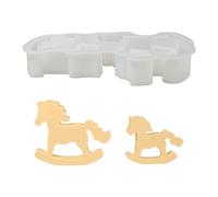 Horse Shape Resin Mould - Silicone Mould for Desk Decorations - Durable Non-Stick Mould Easy to Remove for Decorations Figures Statues Art Home Candles Crafts