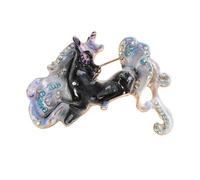Horse Shaped Brooch with Clasp Traditional Chinese Art Inspired Designs Alloy Materials Alloy Zodiacs Brooch