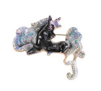 Horse Shaped Brooch with Clasp Traditional Chinese Art Inspired Designs Alloy Materials Chinese Zodiacs Horse Brooch